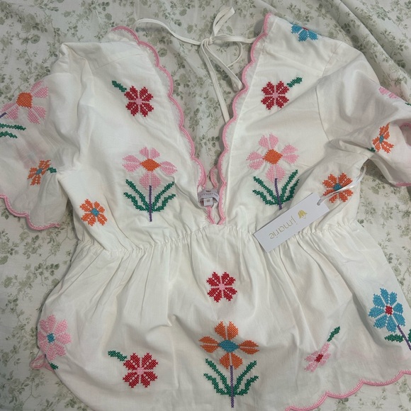 J. Marie floral top - Picture 3 of 4